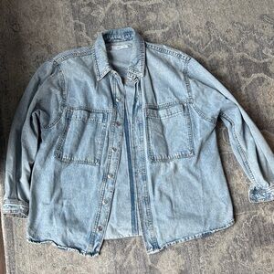 Mango Light Blue Denim Jacket